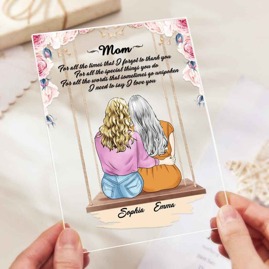 Custom Photo Acrylic Plaque Gift for Mother