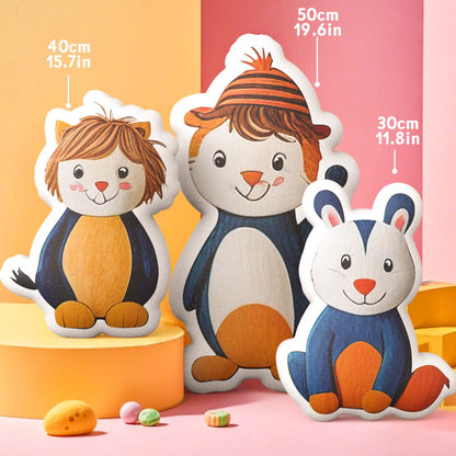 Personalised hand-drawn plush displayed next to the original drawing to show one-to-one shape customisation