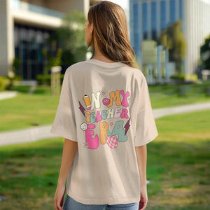 Personalized In My Teacher Era T-Shirt Teacher Custom Name Shirt Back to School Gifts