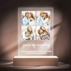 Personalized Photo Keychain/Plaque Custom with Four Photos Best Gifts For Love