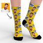 Gift presentation of personalised face socks – Thinking Of You custom photo socks ideal for birthdays Mother's Day and anniversaries