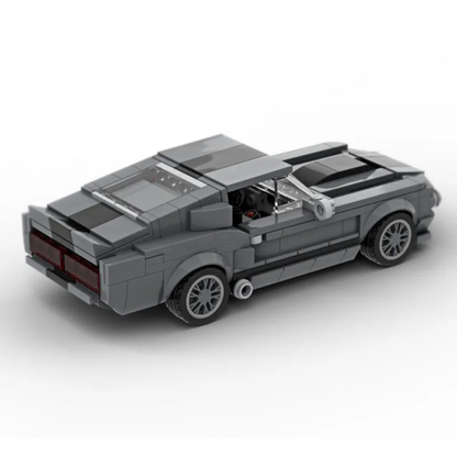 Ford Mustang Shelby GT500 Creative Vehicle Racing Car Building Blocks Construction Set with Mini Figures
