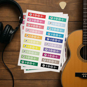 Stickers Custom Music Code Personalized Song Label