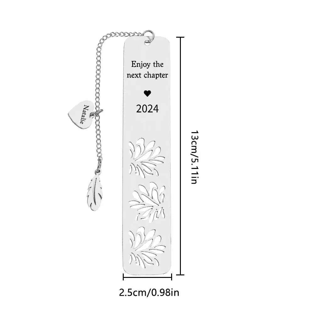 Personalized Bookmark Custom Text Bookmark Back to School Gifts for Reader