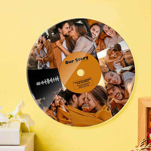 Custom Scannable Music Acrylic Photo Record Plaque 20*20cm