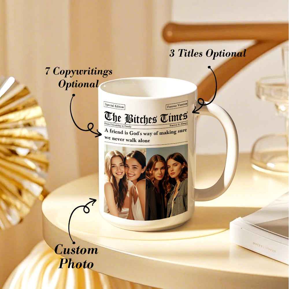 Personalized The Besties Times Mug Friendship Photo Mug Gifts for BFF