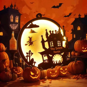 Custom Halloween Light with Name Halloween Home Decor Night Lamp for Halloween Gift