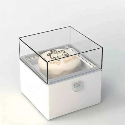 Magical Bear Cake Ring Box Surprise Gift Birthday Gift With Open Adjustable Promise Ring Gift For Lover For Her