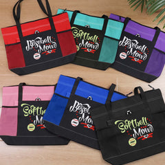 Personalised Baseball & Softball Mum Tote Bag - Unique Gift for Sports Lovers
