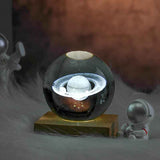 3D Laser Engraved Crystal Ball Night Light
