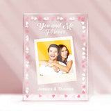 Custom Photo Keychain With Your Name Personalized Glass Night Light With Photo