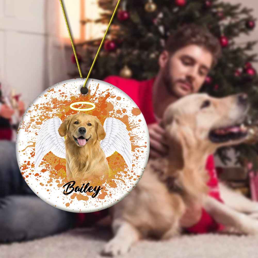 Personalized Pet Memorial Photo Ornament Christmas Tree Decoration Gift for Pet Lovers
