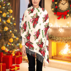 Personalised Christmas Name Scarf - Custom Fringe Scarf Gift