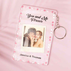 Custom Photo Keychain With Your Name Personalized Glass Night Light With Photo