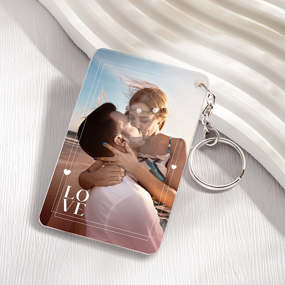 Personalised Anniversary Plaque with Photo - Custom Acrylic Gift for Boyfriend