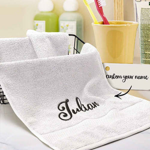 Custom Embroidered Towels Personalized Name Towel