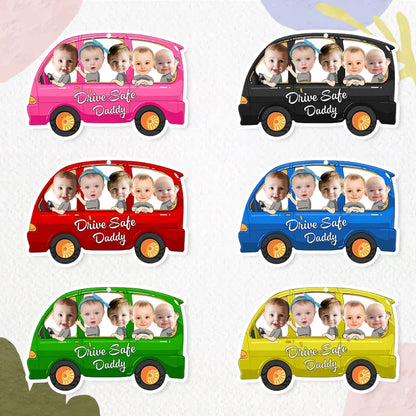 Gift-ready presentation of a personalised car air freshener.