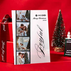 Christmas Gift Custom Glass Code Filmstrip Plaque/Keychain Four Colors Available