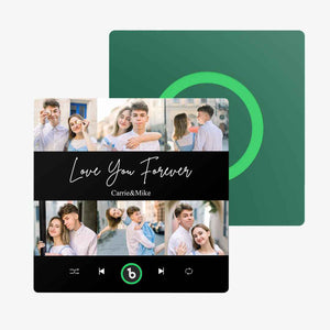 FridgeBeats Frameless Custom Photos Text Music Fridge Magnet Special for Valentine's Day New 4.0 Upgrade Colorful Album Sticker