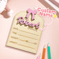 Coquette bow detail on personalised baby name sign, elegant new mum gift for newborn