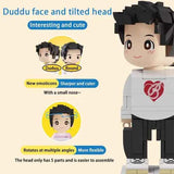 Full Body Customizable Pregnancy Gift 2 People Duddu Brick Figures with Photo Anniversary Gift New Mom Gift