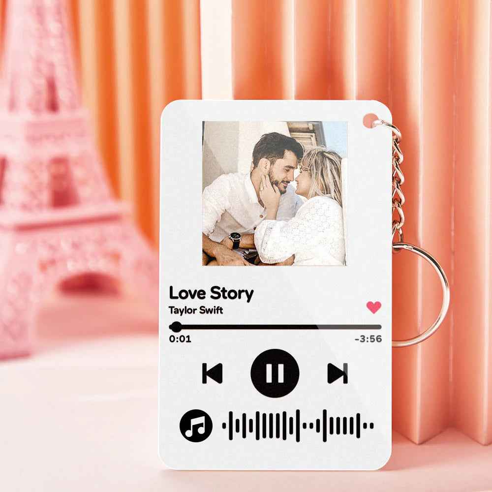 Custom Photo Scannable Music Code Music Plaque Gifts For Her/Him