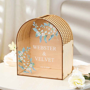 Personalized Wedding Card Box Arch Wedding Memory Box Wedding Gift for Couple