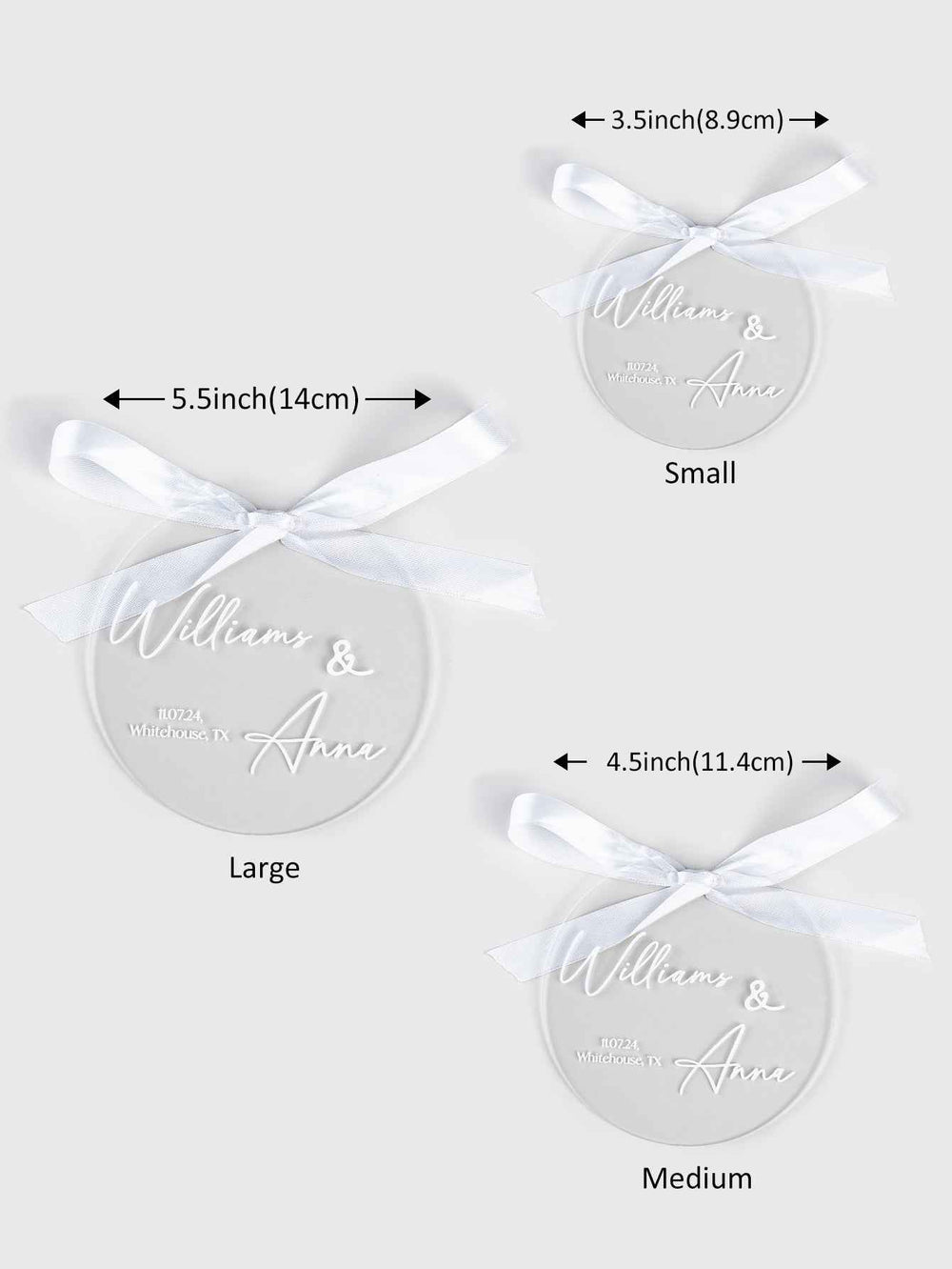 Custom Name Acrylic Ring Holder – Unique Wedding Gift