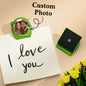 Assorted colourful custom magnetic clips on white background – durable metal fridge photo clips for home organisation