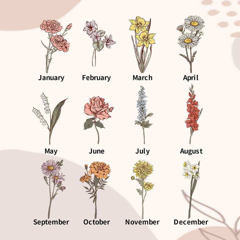 Personalized Grandma's Garden Plaque Custom Birth Flower Sign Mother's Day Gift for Grandma