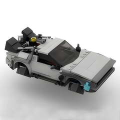 Back to the Future Time Machine DeLorean (MOC58776) | Creative Building Blocks | Brick Figures Gift