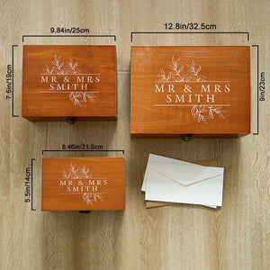 Personalized Wooden Keepsake Box Wedding Card Wood Box Wedding Gift