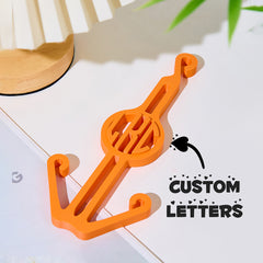 Personalised Monogram Shoe Hanger - Custom Shoe Organiser for Men & Women