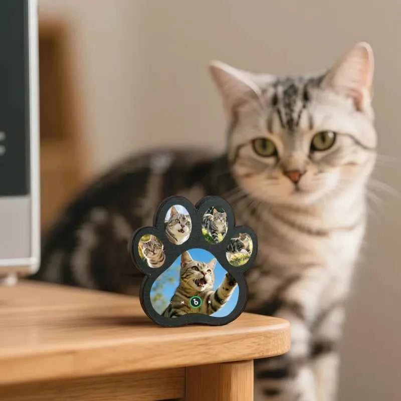 FridgeBeats Framed 4.0 Custom Music Fridge Magnet Personalized Paw Print Song Magnets That Can Play Music Anniversary Gifts Memorial Gifts