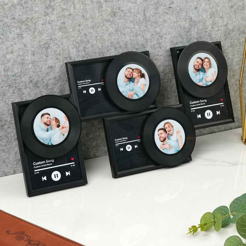 Personalized NFC Vinyl Record Music Photo Wall Decor Gifts for Lover