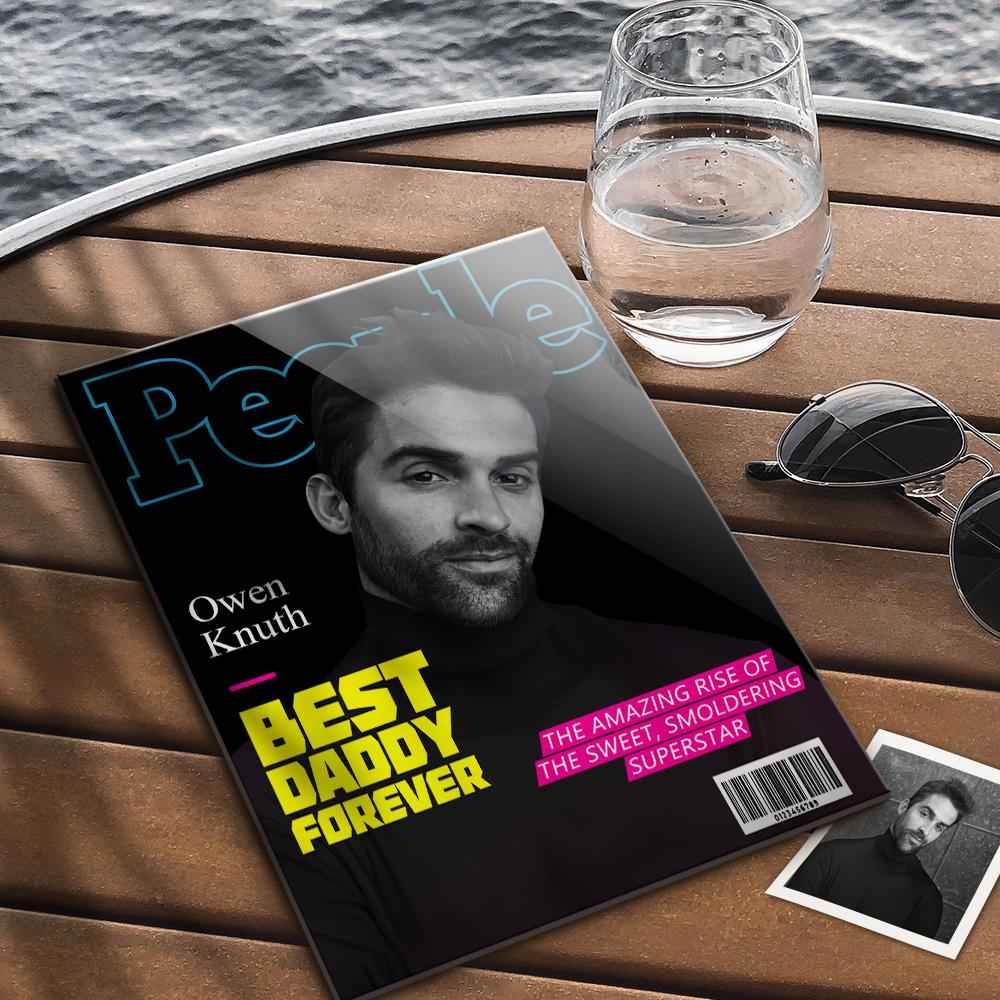 Custom Photo People Magazine Cover Plaque Gift For Boyfriend
