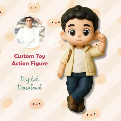Personalised 3D Mini Figure From Your Photo - Unique Custom Toy Figure Gift