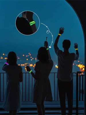Personalized Photo & Text Glow Bracelets with Photo LED Bracelets Party Supplies for Wedding Birthdays Concerts