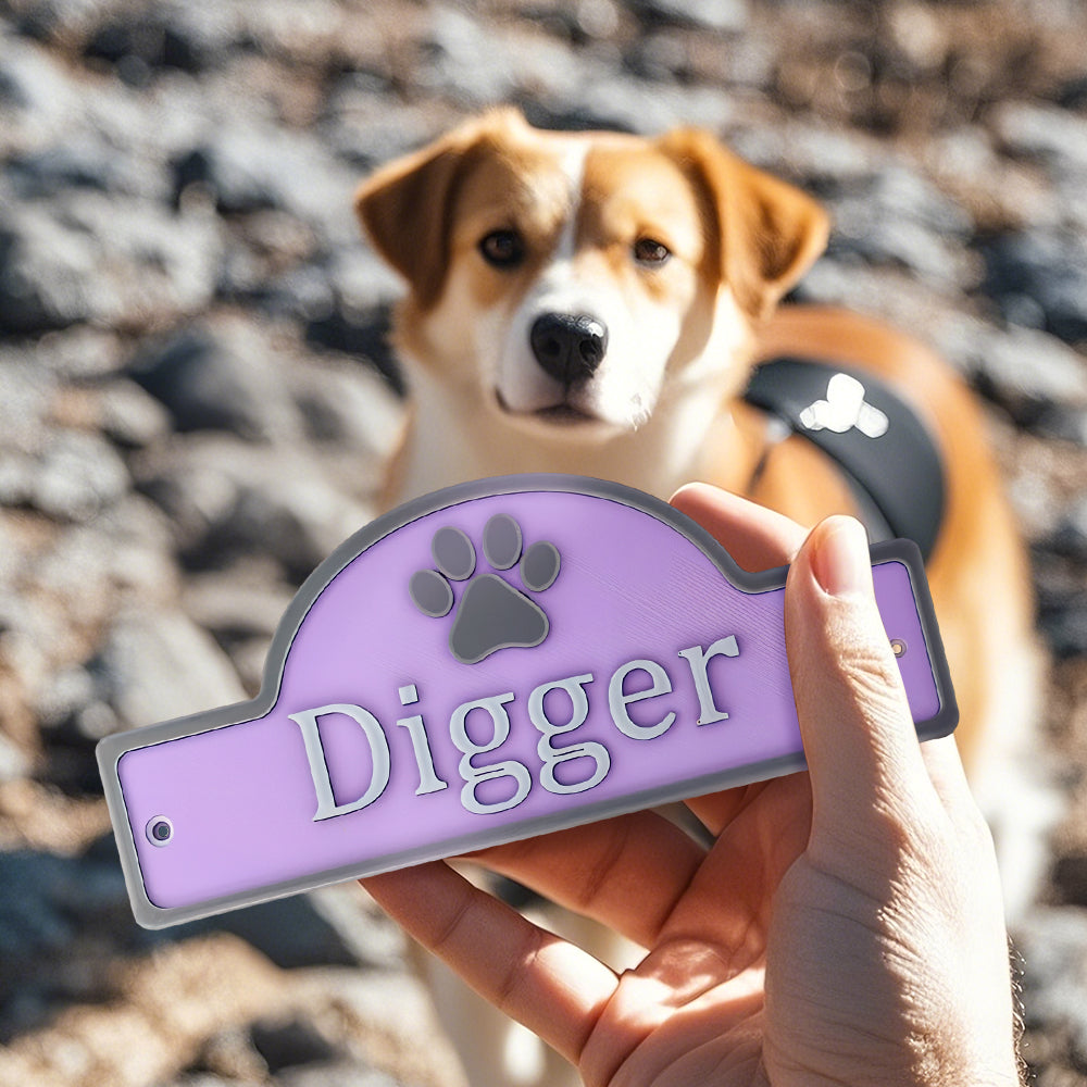 Personalised 3D Pet Name Door Sign - Custom PLA Wall Decor