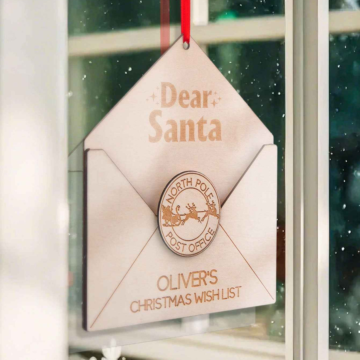 Personalized Christmas List Ornament Santa Letter Christmas Ornament for Christmas Gifts