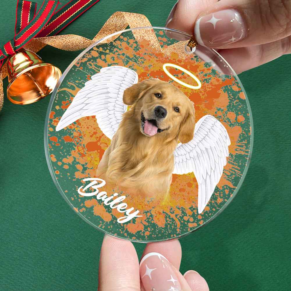 Personalized Pet Memorial Photo Ornament Christmas Tree Decoration Gift for Pet Lovers