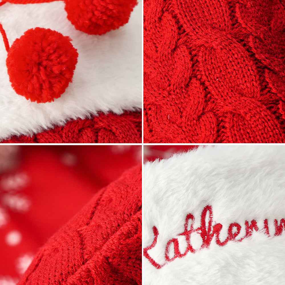 Personalized Christmas Stocking with Name Embroidery Xmas Stockings Decoration