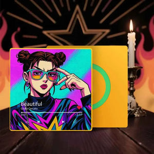 FridgeBeats Framed 4.0 Custom Anime-style Music Fridge Magnet and Photo with Colorful Frame Music Wall Photo Sticker Music Movement