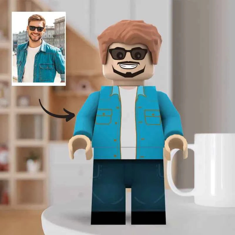 3D Print Gifts for Him Custom Giant Minifig Create Your Own Giant Minifigs Turn Your Photo into Giant Minifigs
