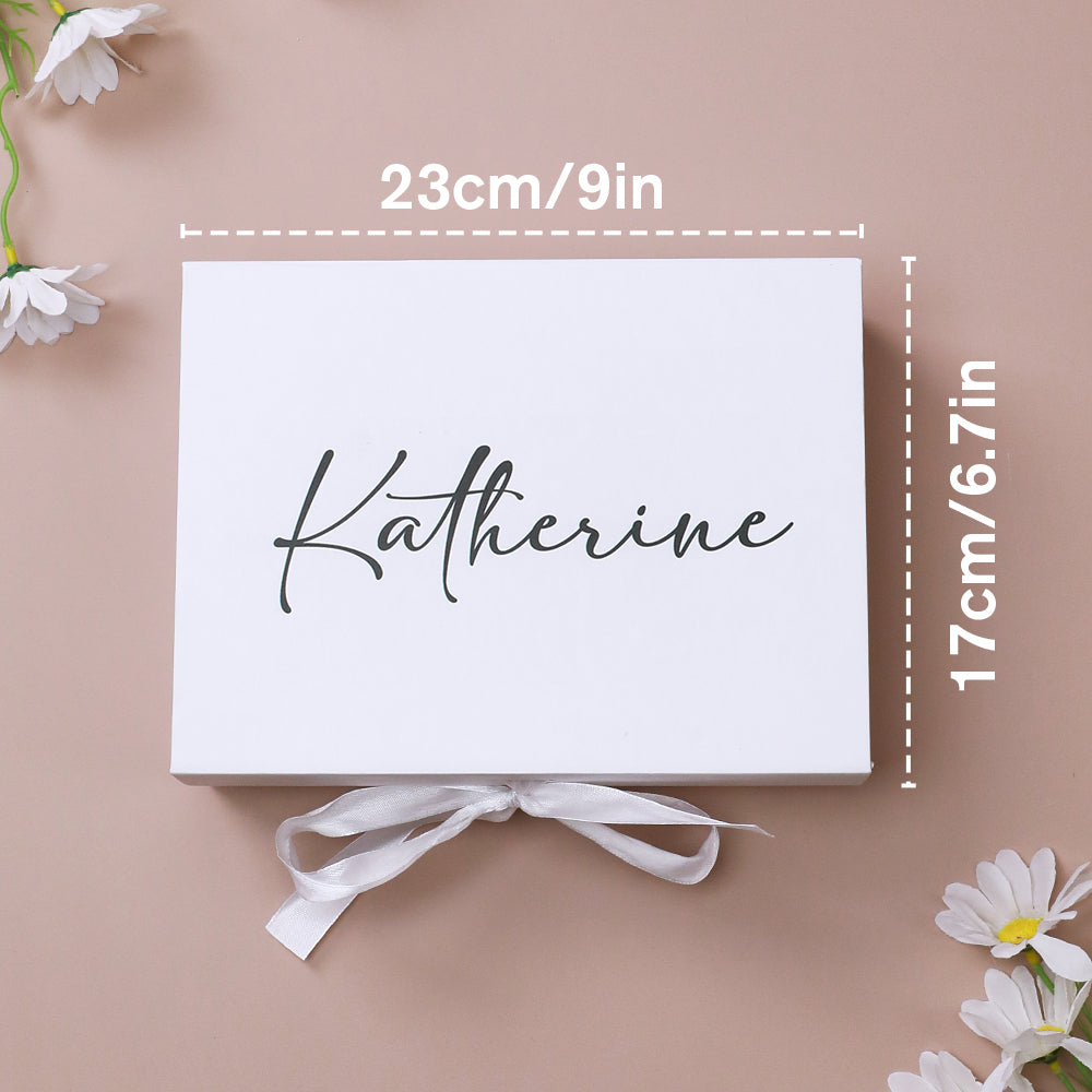 Personalised Bridesmaid Proposal Gift Box - Custom Empty Gift Box for Wedding Party