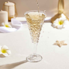 Personalized Engraved Crystal Champagne Flute Set Gifts for Newlyweds