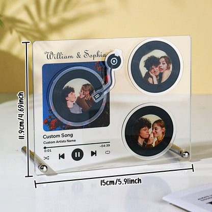 Memorial/wedding/anniversary keepsake plaque in clear acrylic