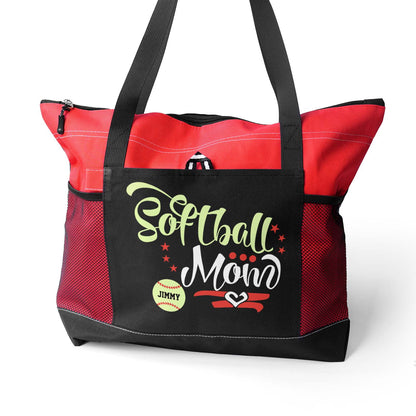 Personalised Baseball & Softball Mum Tote Bag - Unique Gift for Sports Lovers