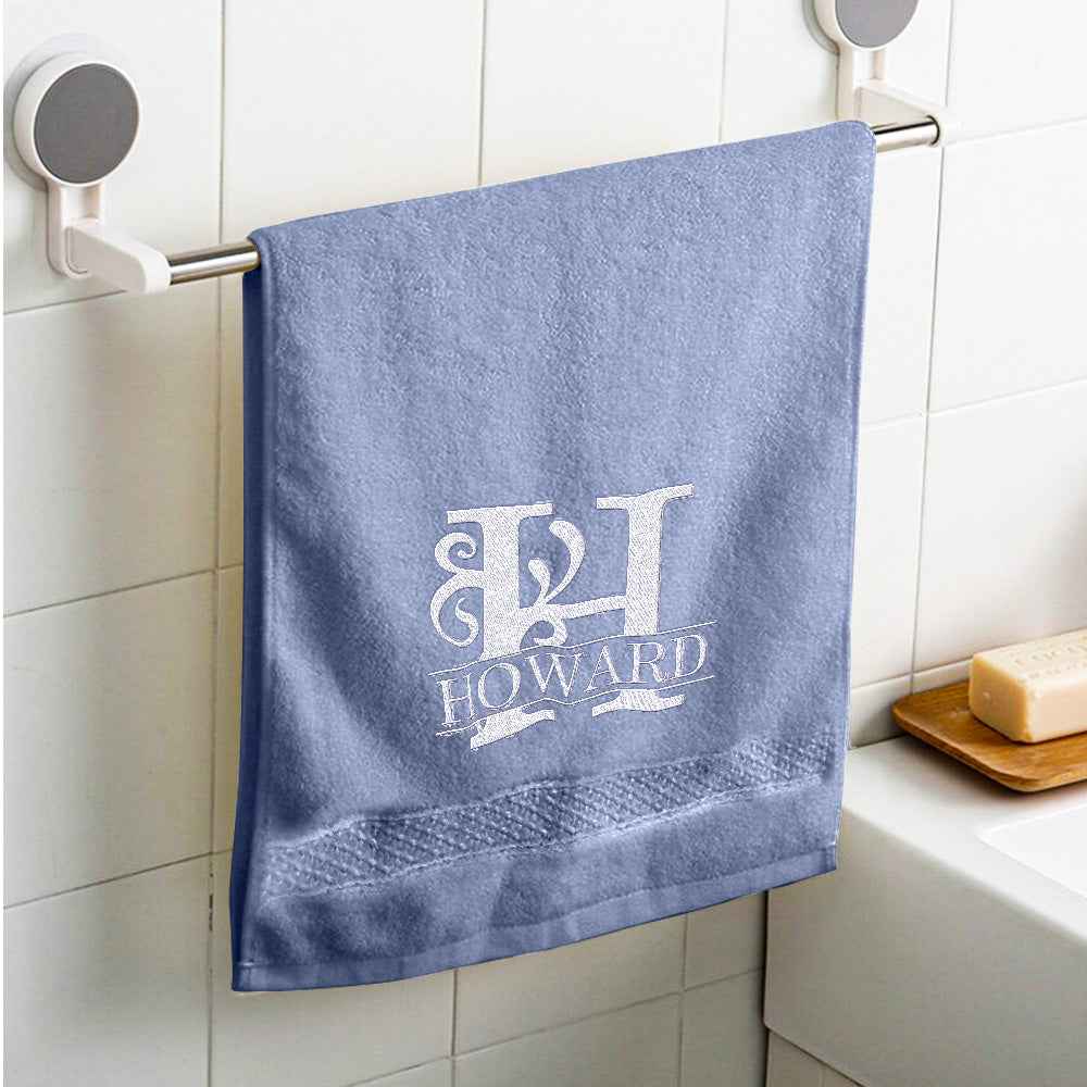Custom Embroidered Towels Personalized Monogrammed and Name Towel