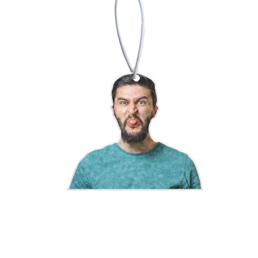 Personalized Funny Portrait Car Hanging Air Fresheners Rearview Mirror Ornament